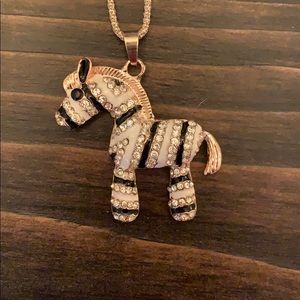 NWT zebra necklace 🦓
